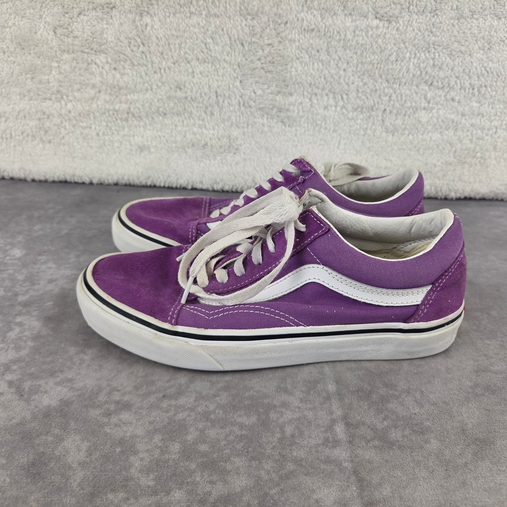 Vans Old Skool Purple Suede Canvas Low Top Sneakers Mens 5.5 Womens 7